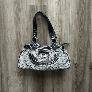 Vintage Guess (Inspired) Stylish Black and Gray Women's Bag